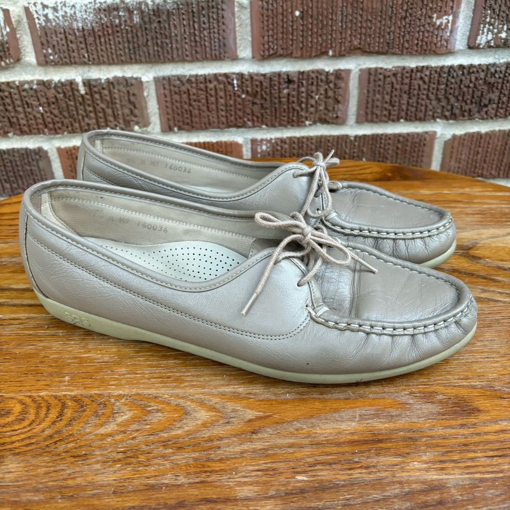 SAS Leather Women's Size 9.5 Comfort Tie Oxfords In Mocha
